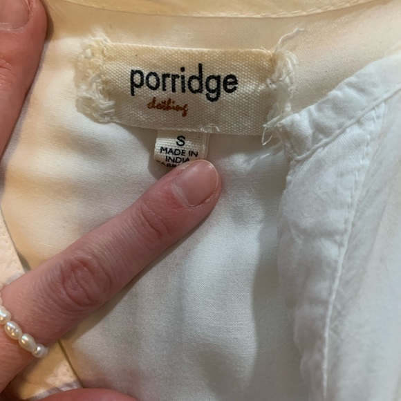 Oversized White Anthropologie Blouse - Picture 6 of 6